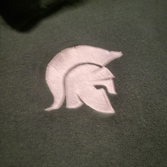 Unwind by League Michigan Spartans Pullover Quarter Zip Sweatshirt Mens Small - Picture 2 of 5